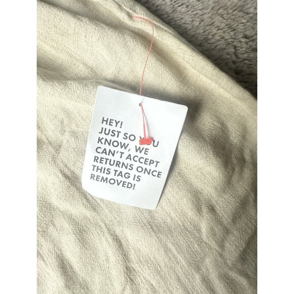 ASOS DESIGN Women’s linen sleeveless knot front mini NATURAL Size 8 New - Picture 5 of 13